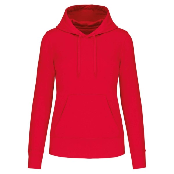 LADIES' ECO-FRIENDLY HOODED SWEATSHIRT Piros 