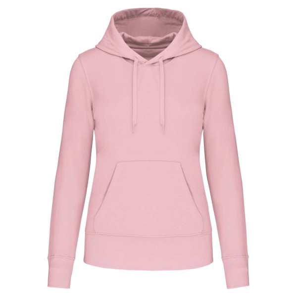 LADIES' ECO-FRIENDLY HOODED SWEATSHIRT Rózsaszín 