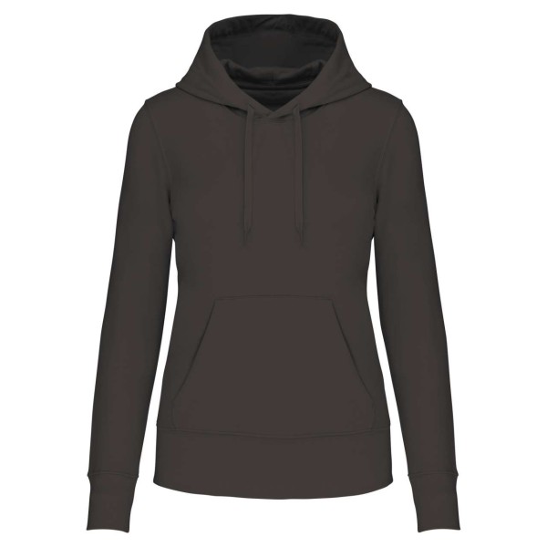 LADIES' ECO-FRIENDLY HOODED SWEATSHIRT Szürke 
