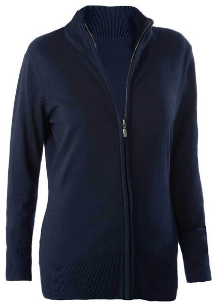 LADIES' FULL ZIP  CARDIGAN Kék 