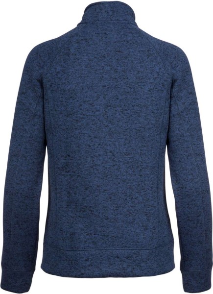 LADIES' FULL ZIP HEATHER JACKET Kék 