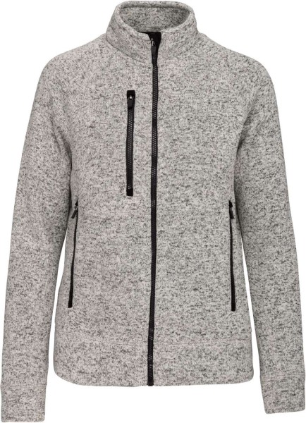 LADIES' FULL ZIP HEATHER JACKET Szürke 