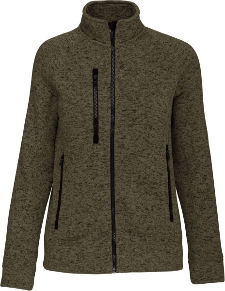 LADIES' FULL ZIP HEATHER JACKET Zöld 