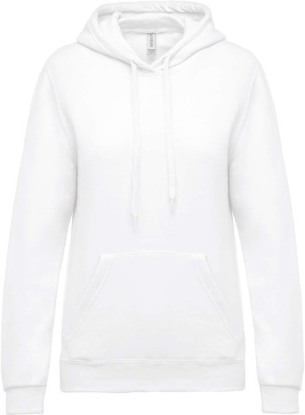 LADIES’ HOODED SWEATSHIRT Fehér 
