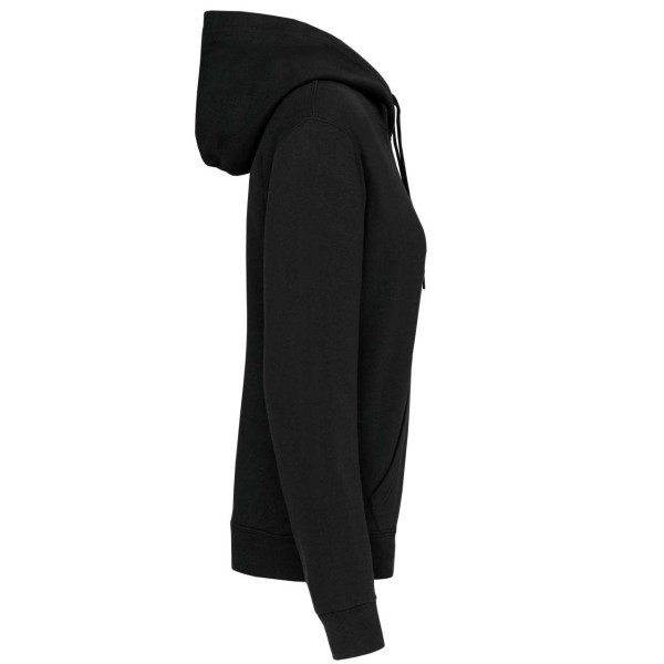 LADIES’ HOODED SWEATSHIRT Fekete 
