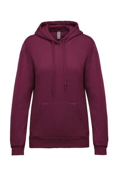 LADIES’ HOODED SWEATSHIRT Piros 