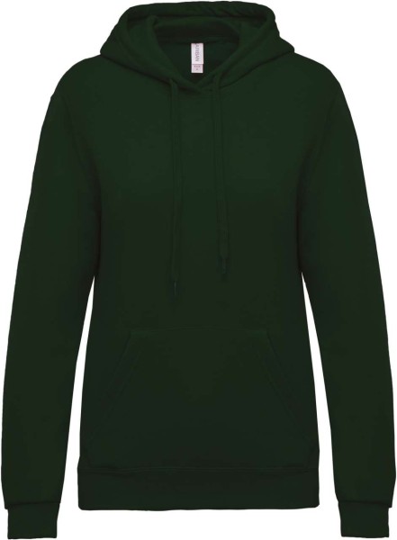 LADIES’ HOODED SWEATSHIRT Zöld 
