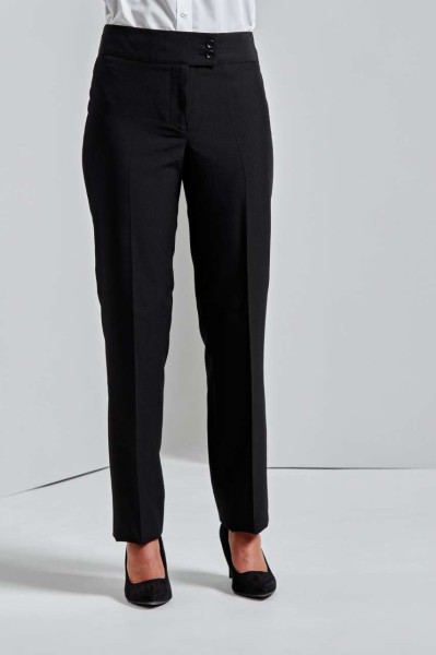 LADIES' 'IRIS' STRAIGHT LEG TROUSERS Fekete 