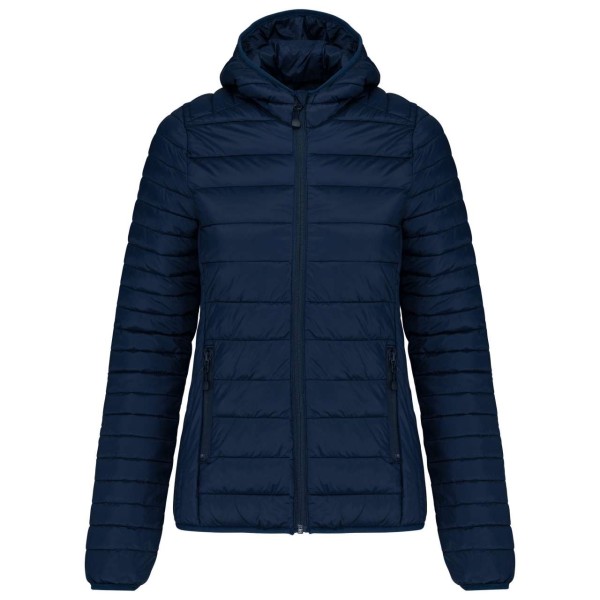 LADIES' LIGHTWEIGHT HOODED PADDED JACKET Kék 