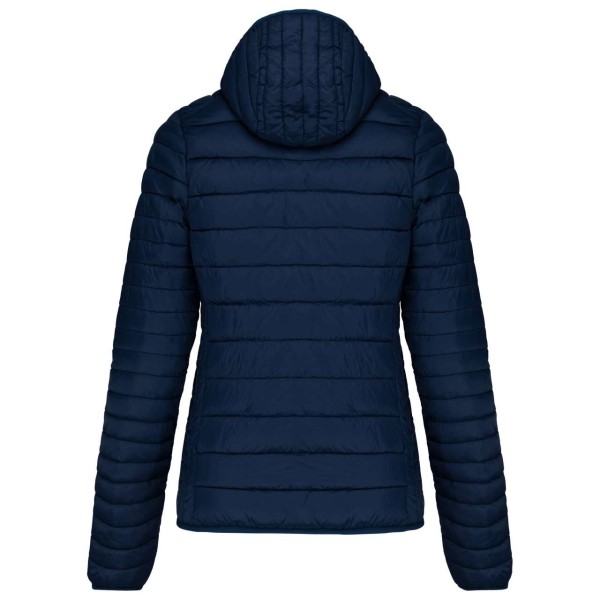 LADIES' LIGHTWEIGHT HOODED PADDED JACKET Kék 