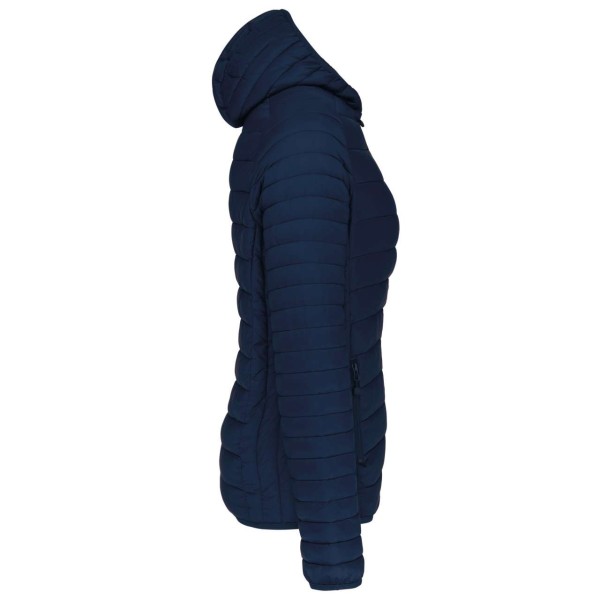 LADIES' LIGHTWEIGHT HOODED PADDED JACKET Kék 