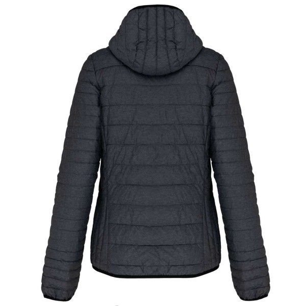LADIES' LIGHTWEIGHT HOODED PADDED JACKET Szürke 