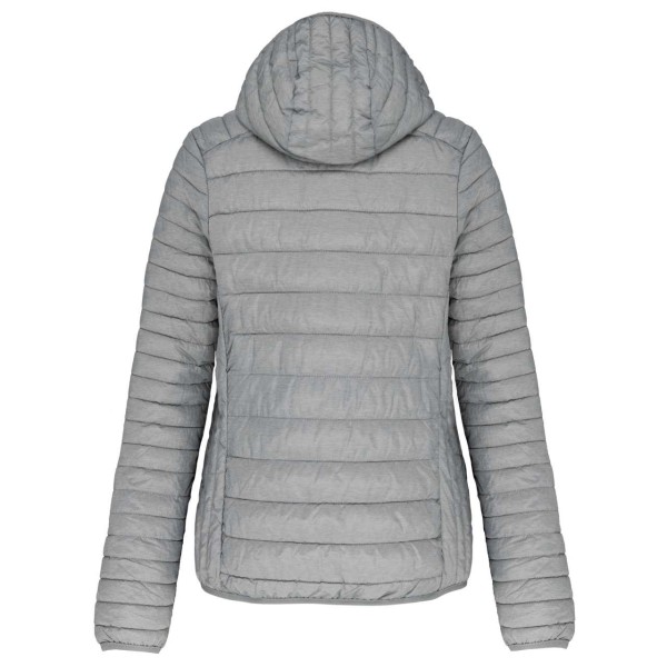 LADIES' LIGHTWEIGHT HOODED PADDED JACKET Szürke 