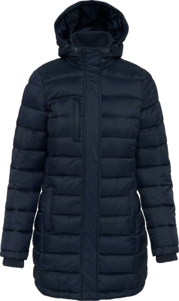 LADIES' LIGHTWEIGHT HOODED PADDED PARKA Kék 
