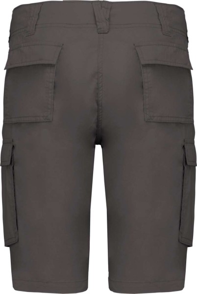 LADIES' LIGHTWEIGHT MULTIPOCKET BERMUDA SHORTS Szürke 