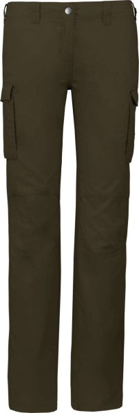 LADIES' LIGHTWEIGHT MULTIPOCKET TROUSERS Zöld 