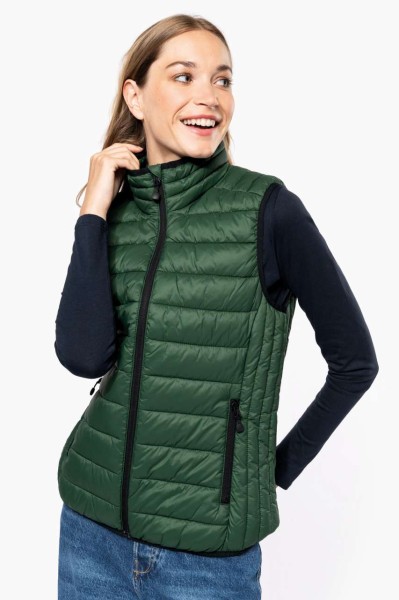 LADIES' LIGHTWEIGHT SLEEVELESS FAKE DOWN JACKET Barna 