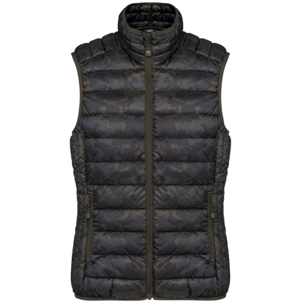 LADIES' LIGHTWEIGHT SLEEVELESS FAKE DOWN JACKET Szines 