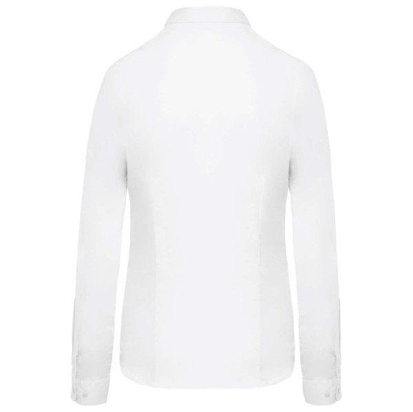 LADIES’ LONG-SLEEVED COTTON POPLIN SHIRT Fehér 