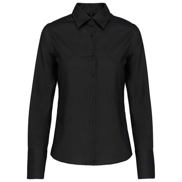 LADIES' LONG-SLEEVED NON-IRON SHIRT Fekete 