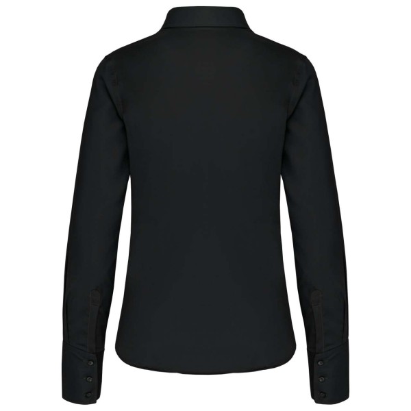 LADIES' LONG-SLEEVED NON-IRON SHIRT Fekete 