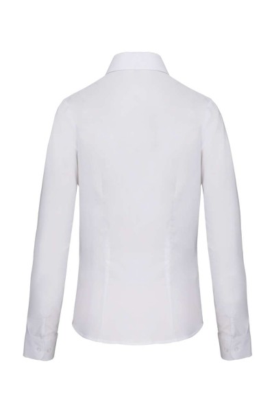 LADIES' LONG-SLEEVED OXFORD SHIRT Fehér 