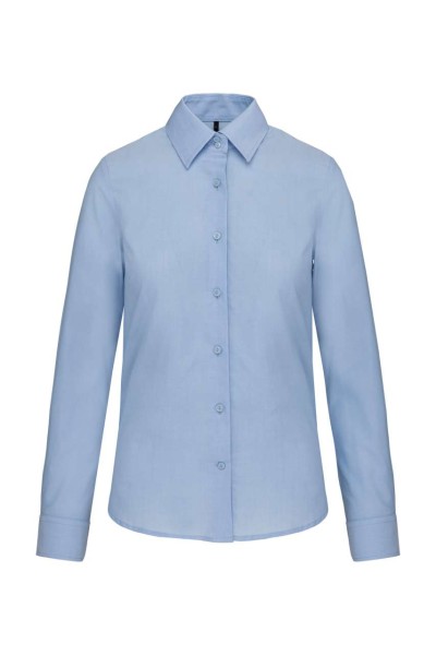 LADIES' LONG-SLEEVED OXFORD SHIRT Kék 