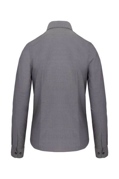LADIES' LONG-SLEEVED OXFORD SHIRT Szürke 