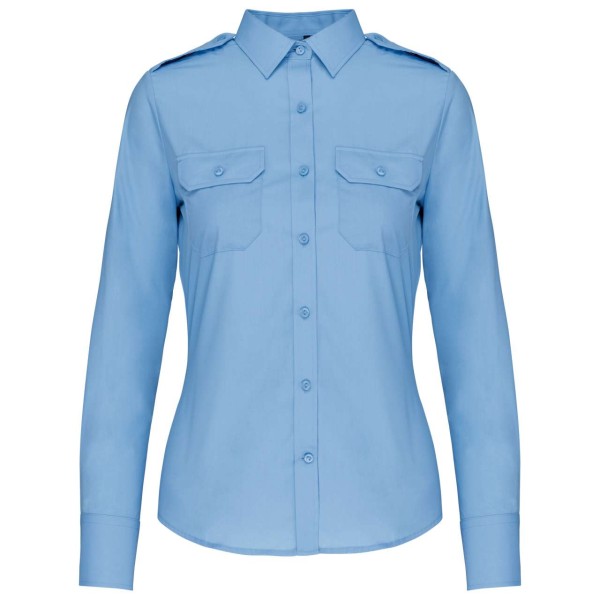 LADIES’ LONG-SLEEVED PILOT SHIRT Kék 