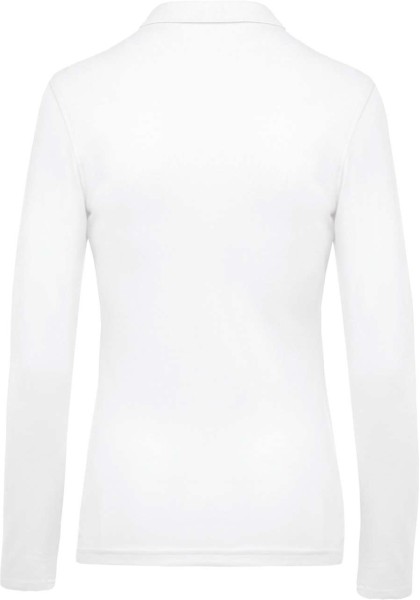 LADIES’ LONG-SLEEVED PIQUÉ POLO SHIRT Fehér 
