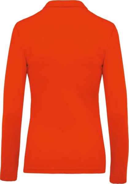LADIES’ LONG-SLEEVED PIQUÉ POLO SHIRT Narancssárga 