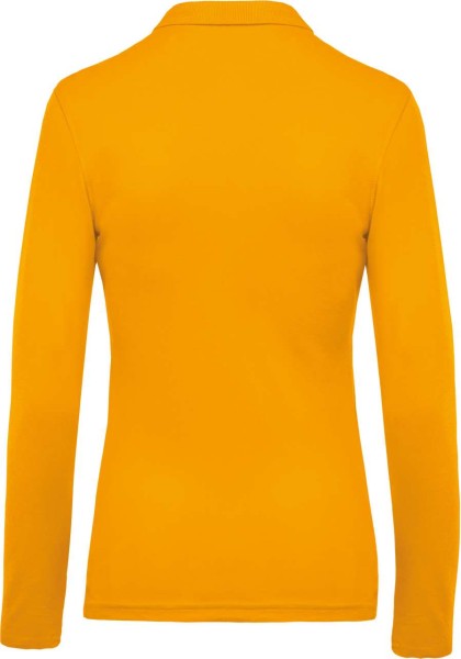 LADIES’ LONG-SLEEVED PIQUÉ POLO SHIRT Sárga 