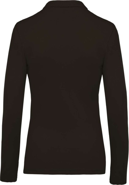 LADIES’ LONG-SLEEVED PIQUÉ POLO SHIRT Szürke 