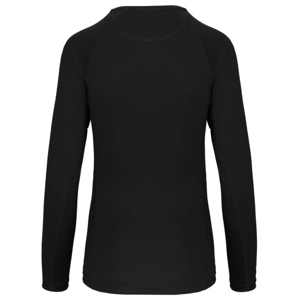 LADIES' LONG-SLEEVED SPORTS T-SHIRT Fekete 