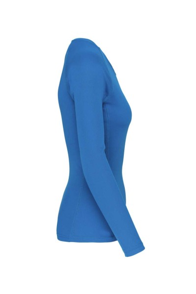 LADIES' LONG-SLEEVED SPORTS T-SHIRT Kék 