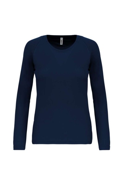 LADIES' LONG-SLEEVED SPORTS T-SHIRT Kék 