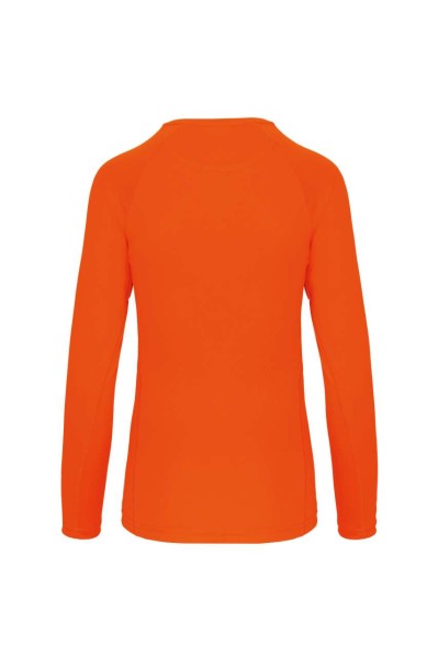 LADIES' LONG-SLEEVED SPORTS T-SHIRT Narancssárga 