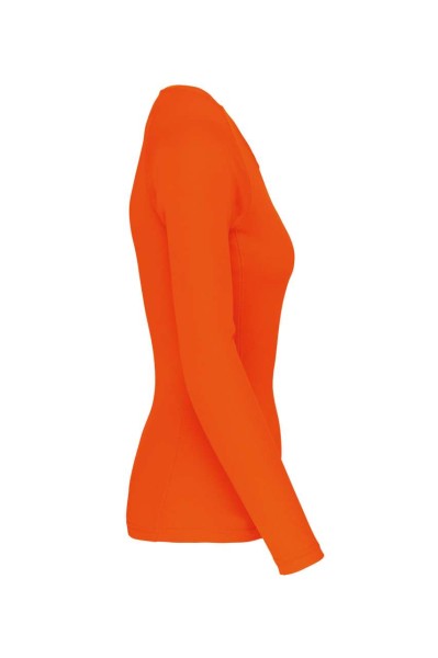 LADIES' LONG-SLEEVED SPORTS T-SHIRT Narancssárga 