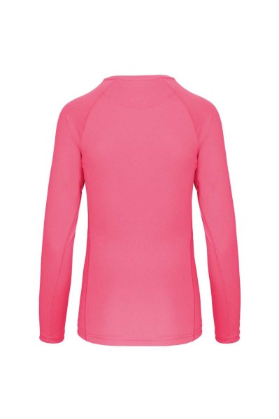LADIES' LONG-SLEEVED SPORTS T-SHIRT Rózsaszín 