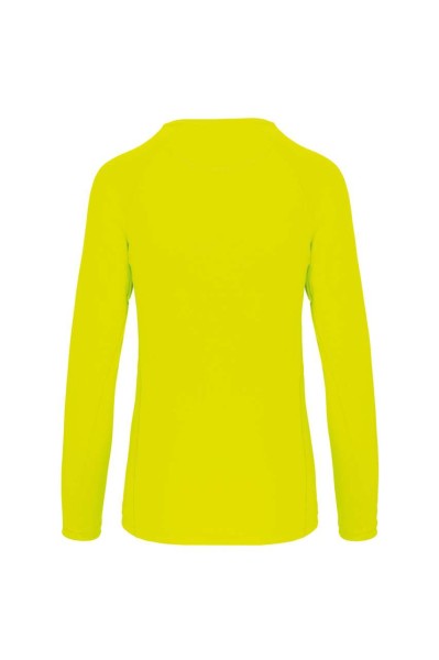 LADIES' LONG-SLEEVED SPORTS T-SHIRT Sárga 