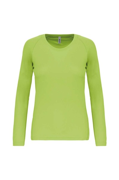 LADIES' LONG-SLEEVED SPORTS T-SHIRT Zöld 