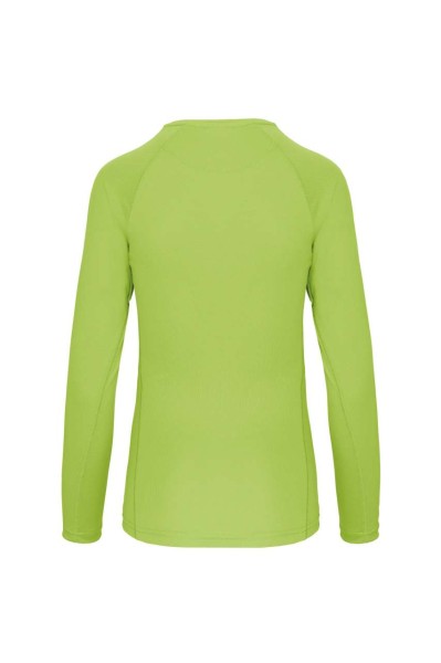 LADIES' LONG-SLEEVED SPORTS T-SHIRT Zöld 