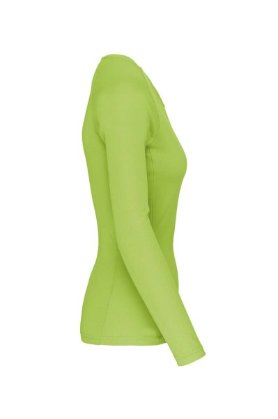 LADIES' LONG-SLEEVED SPORTS T-SHIRT Zöld 