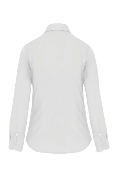 LADIES' LONG-SLEEVED STRETCH SHIRT Fehér 