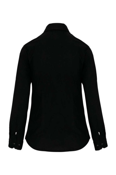 LADIES' LONG-SLEEVED STRETCH SHIRT Fekete 