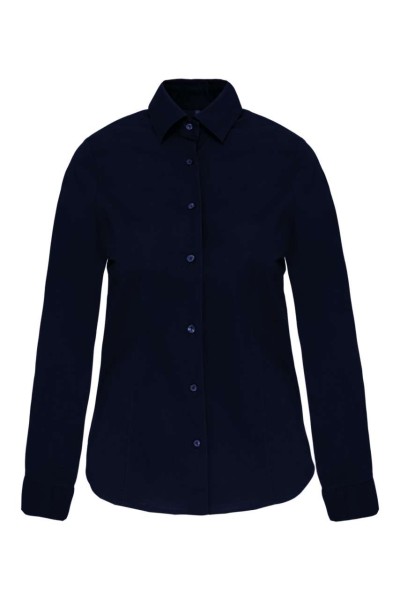 LADIES' LONG-SLEEVED STRETCH SHIRT Kék 