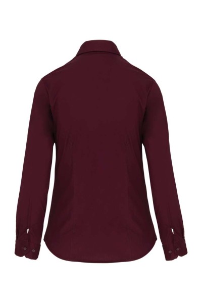 LADIES' LONG-SLEEVED STRETCH SHIRT Piros 