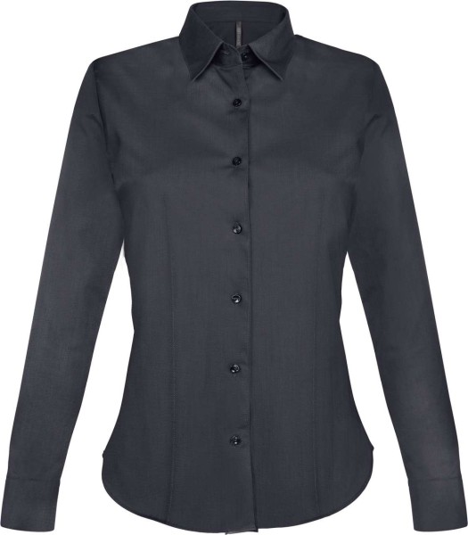 LADIES' LONG-SLEEVED STRETCH SHIRT Szürke 