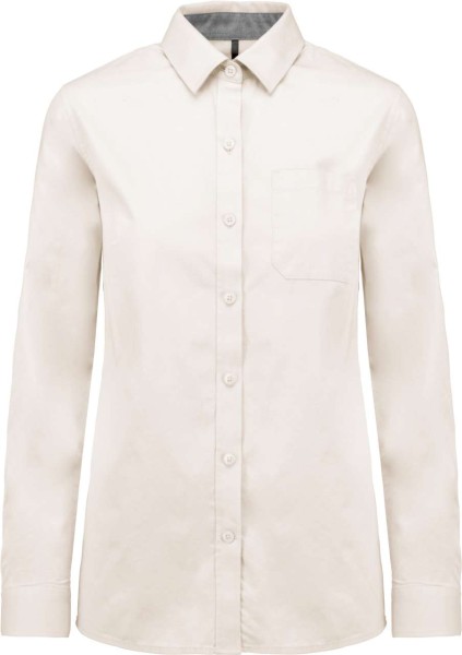 LADIES’ NEVADA LONG SLEEVE COTTON SHIRT Barna 