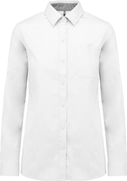 LADIES’ NEVADA LONG SLEEVE COTTON SHIRT Fehér 